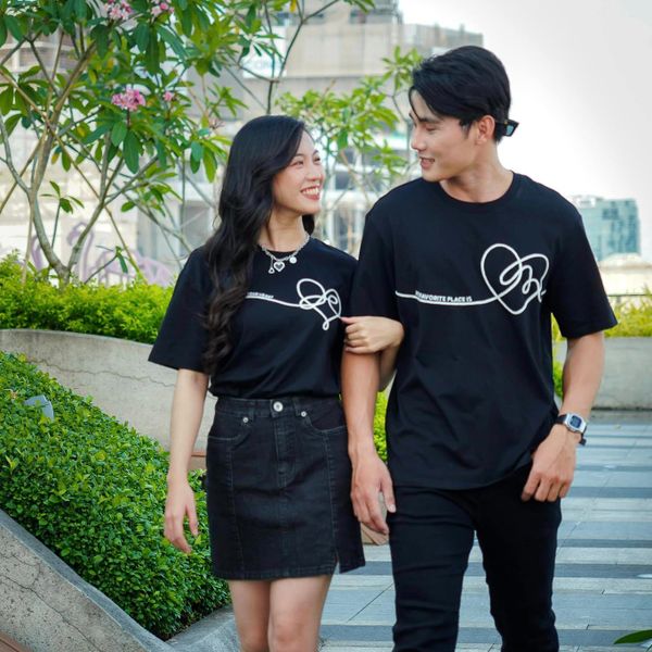 Áo Thun Nam Thêu Dây Tape Trái Tim MTS 1243