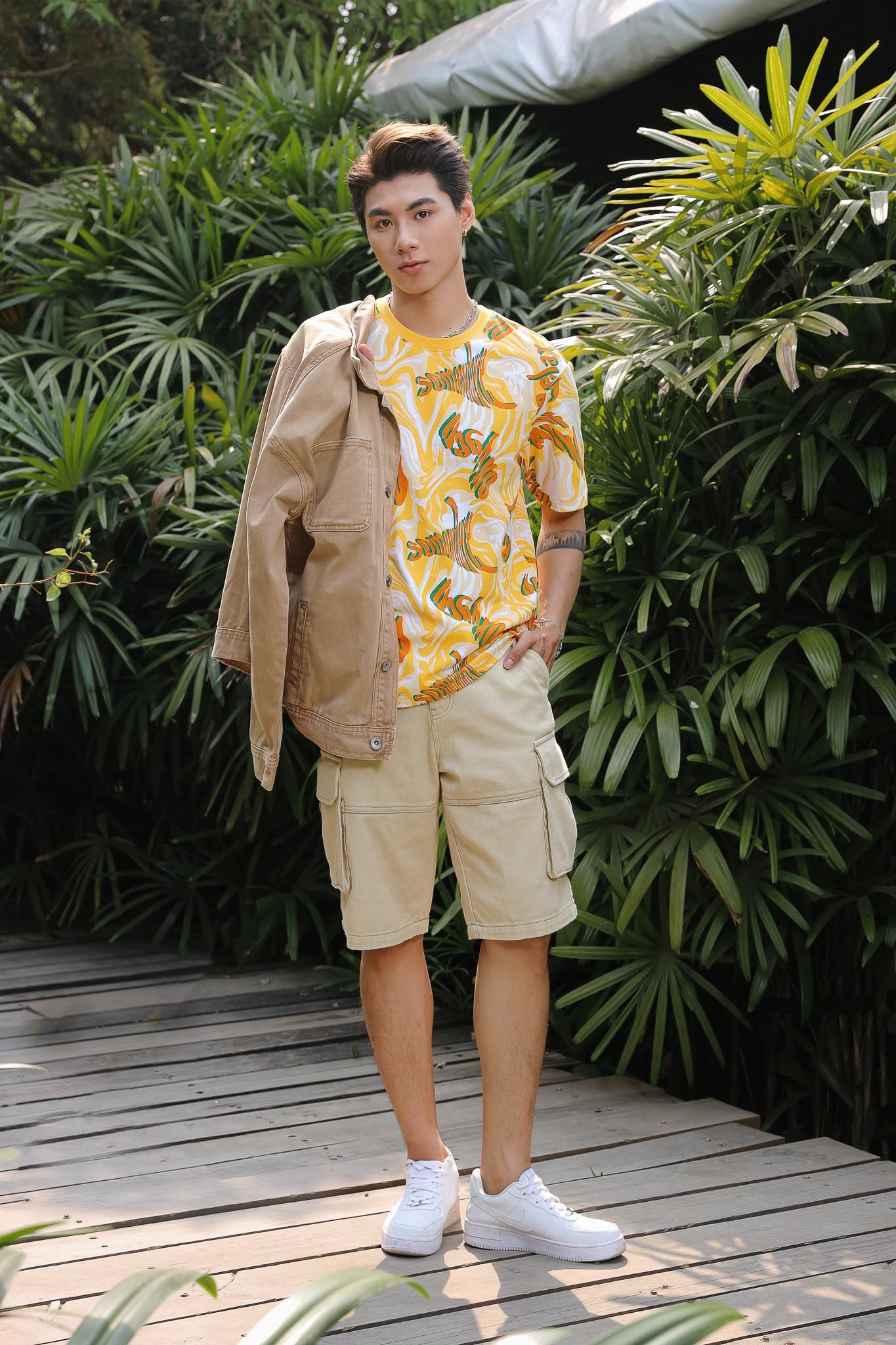Áo Thun Nam Pattern In Tấm MTS 1253 - mix
