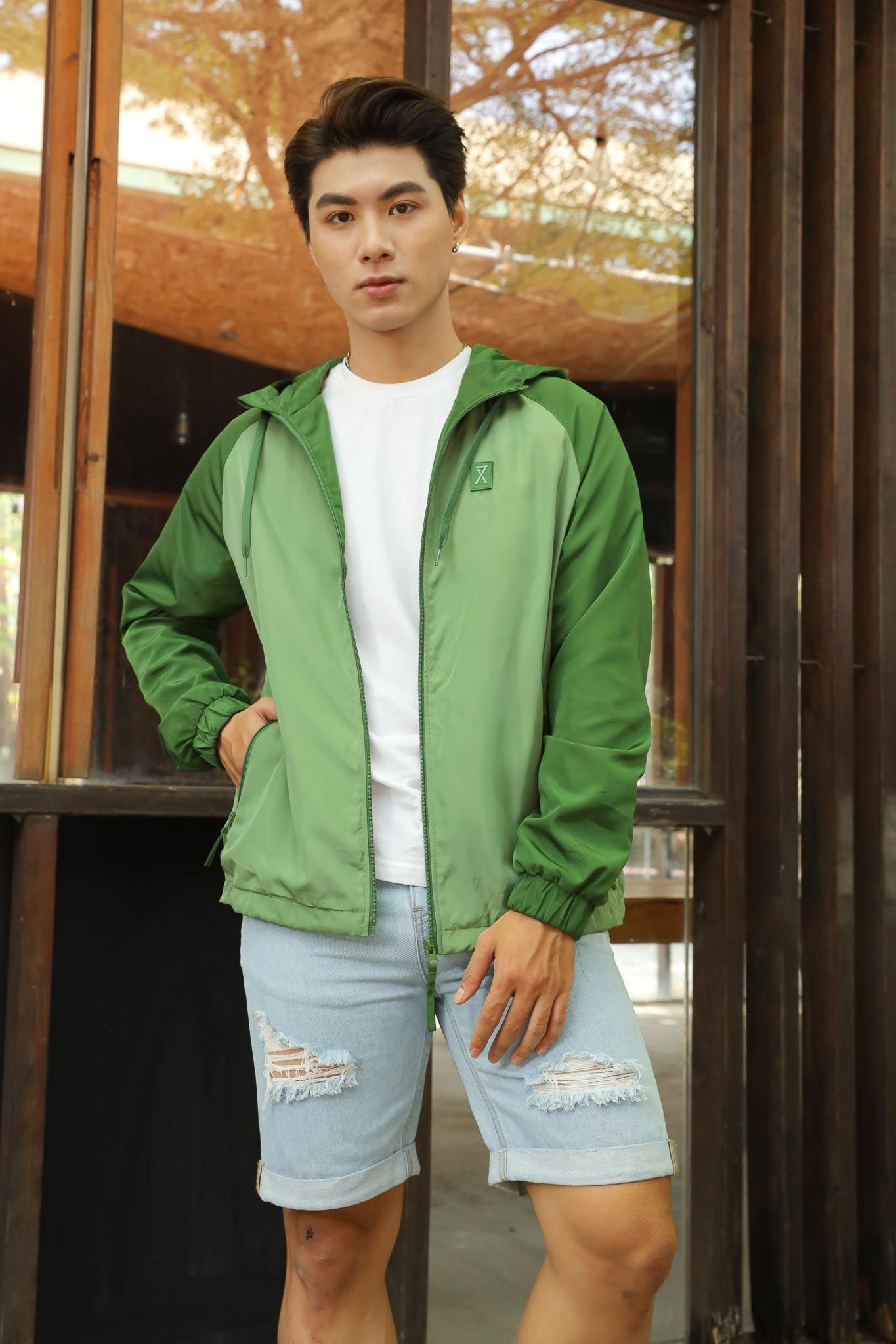 Áo Khoác Nam Dù Raglan Phối Màu MOP 1033 - mix