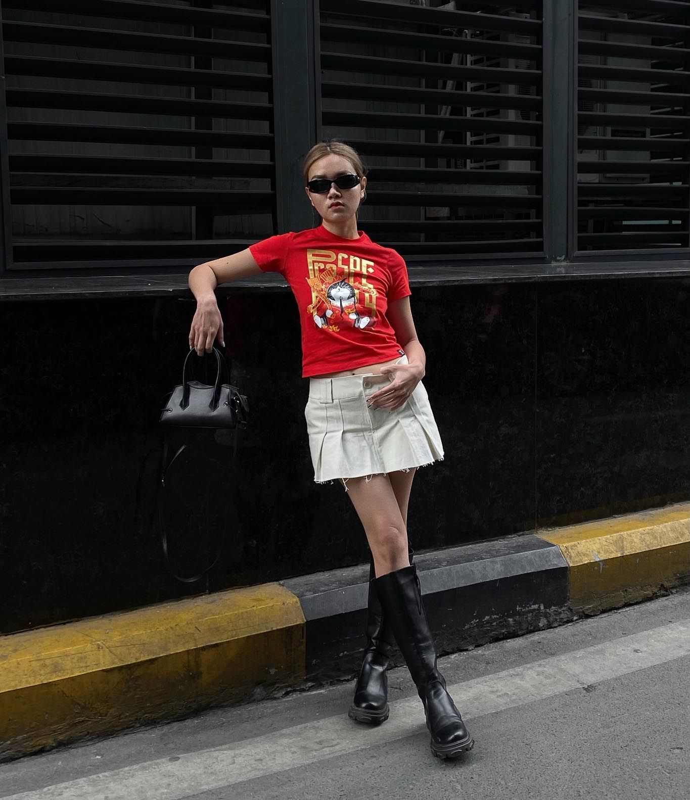 Áo Thun Nữ Regular Fit In Mèo Thần Tài WTS 2233 - mix