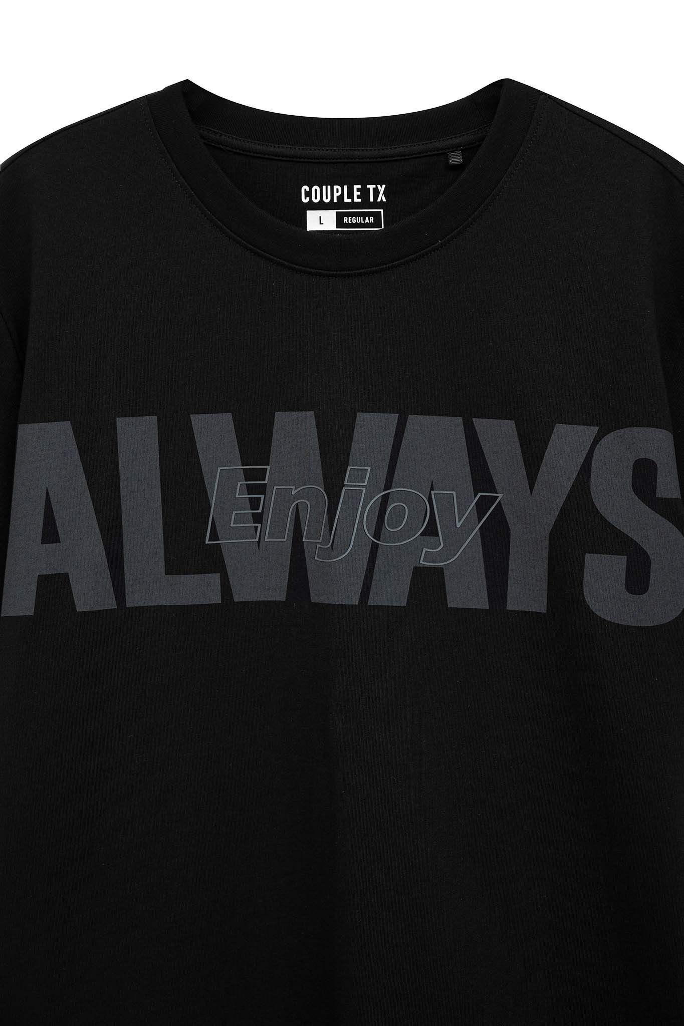Áo Thun Trẻ Em In Thêu Typo Always Enjoy KTS 3196 - Áo Thun Trẻ Em Coupletx In Thêu Typo Always Enjoy KTS 3196