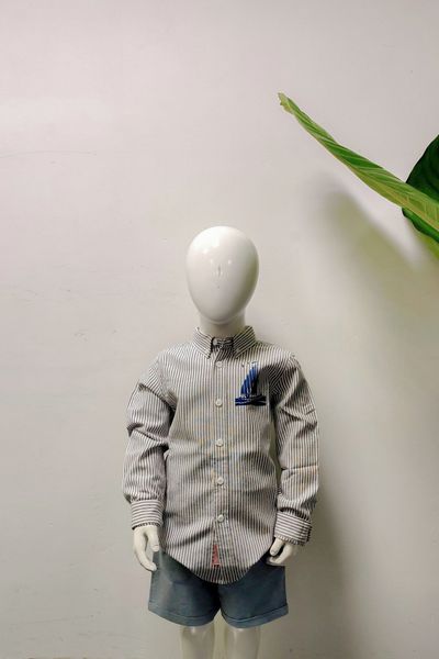 Áo Sơ Mi Sọc Tay Dài Bé Trai KSH 5001