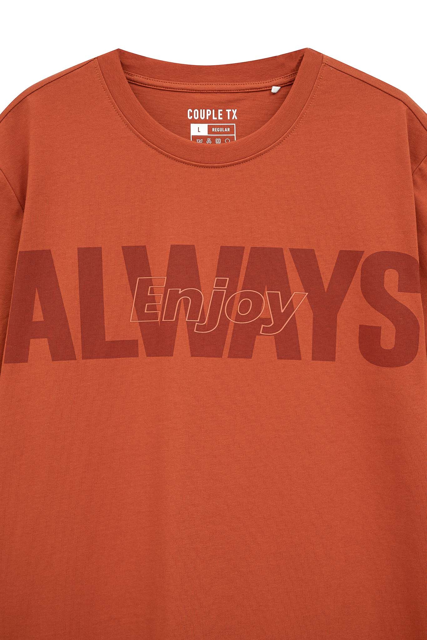 Áo Thun Trẻ Em In Thêu Typo Always Enjoy KTS 3196 - Áo Thun Trẻ Em Coupletx In Thêu Typo Always Enjoy KTS 3196
