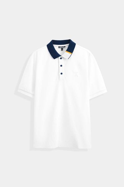 Áo Polo Trẻ Em Pique Regular Fit Phối Trụ Bo Kiểu KPO 3023