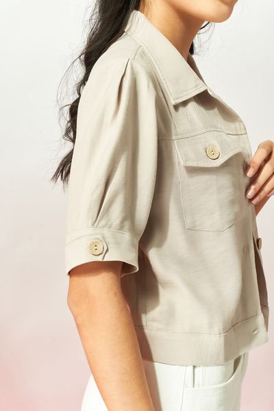 Áo Kiểu Croptop Nút Nữ WSH 2006