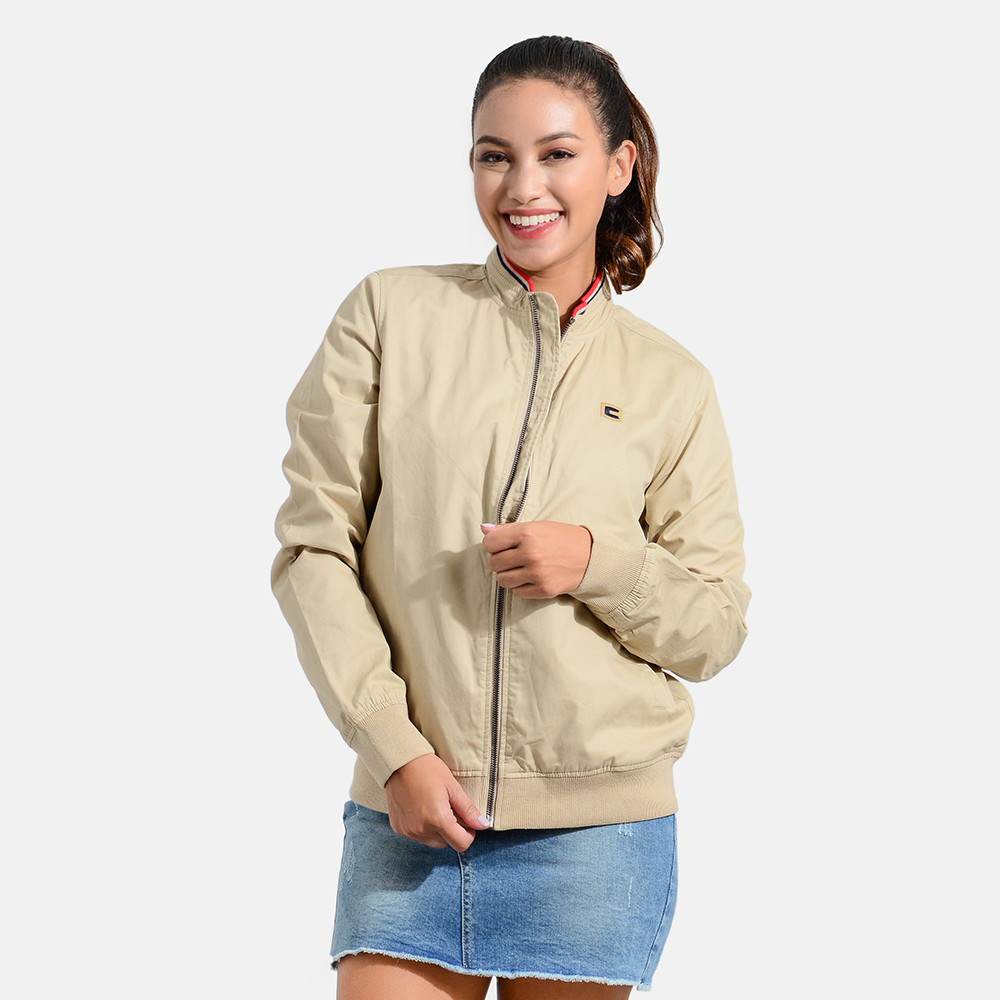 Áo Khoác Bomber Khakis Bo Cổ OMI 1002