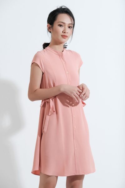 Đầm Sơ Mi Nữ Phối Nút WDR 4001