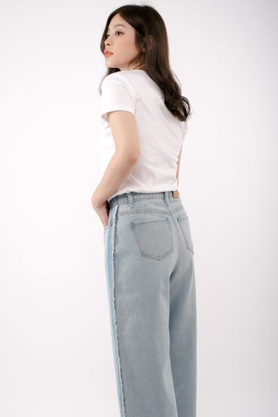 Quần Jean Nữ Ống Suông WJL 4008