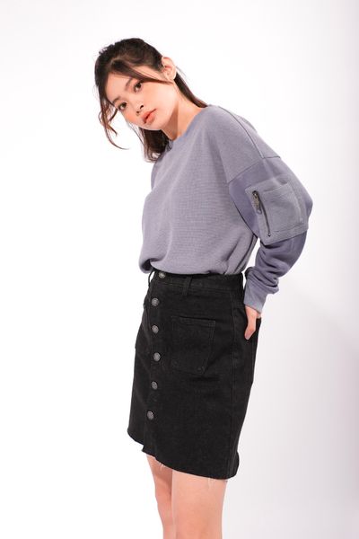 Chân Váy Jeans Nữ Chữ A WSK 4014