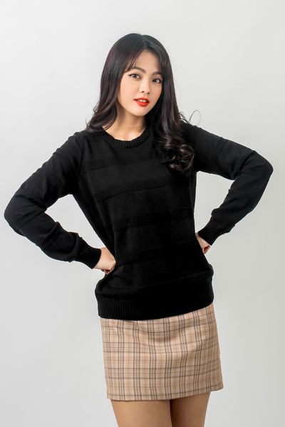 Áo Sweater Nữ Len Dệt Gân Ngang OSW 1011