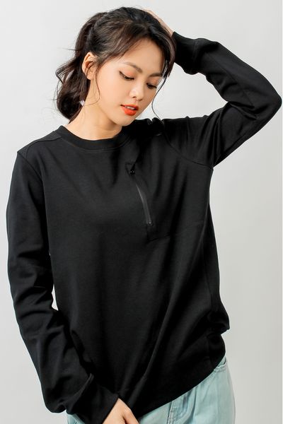 Áo Sweater Nữ Túi Dây Kéo OSW 1010