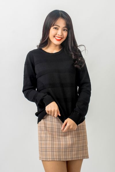 Áo Sweater Nữ Len Dệt Gân Ngang OSW 1011