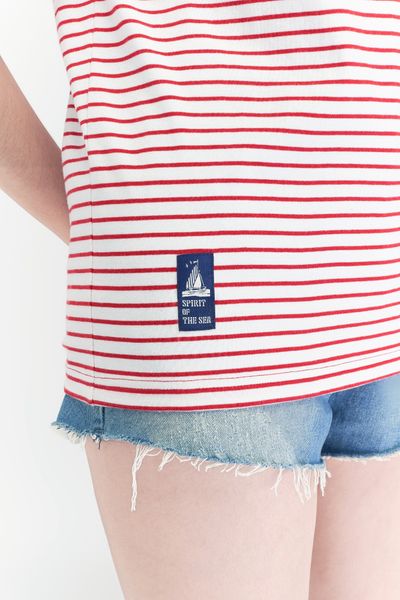 Áo Thun Nữ Sọc Nhỏ Trơn WTS 4061
