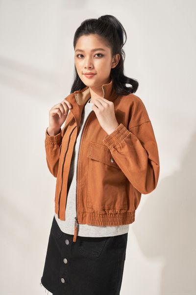 Áo Khoác Khaki Nữ WOF 2001