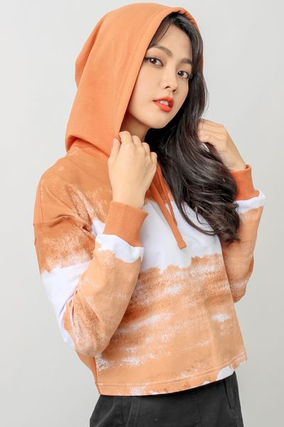 Áo Khoác Hoodie Nữ In Loang OSW 1006