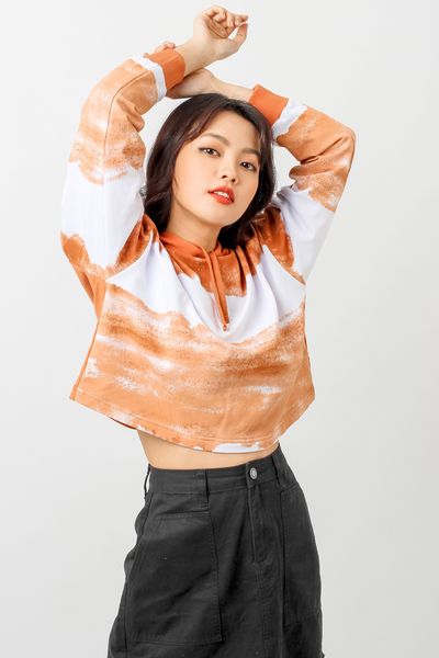 Áo Khoác Hoodie Nữ In Loang OSW 1006