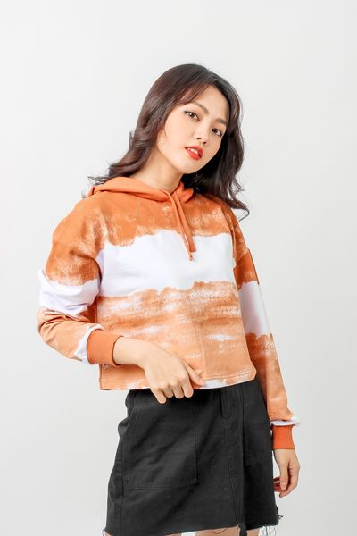 Áo Khoác Hoodie Nữ In Loang OSW 1006