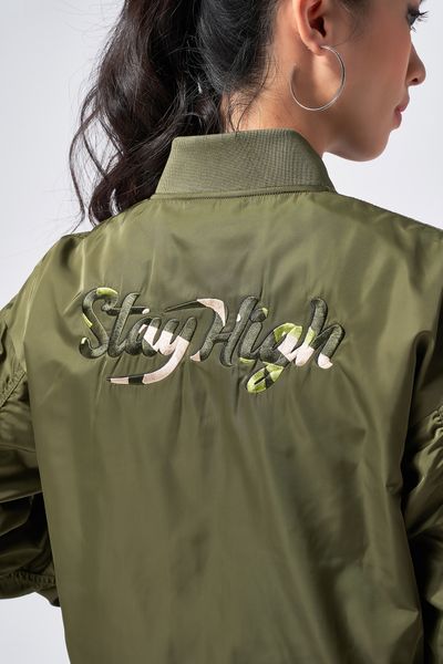 Áo Khoác Dù Bomber Nữ Stay High WOP 2006