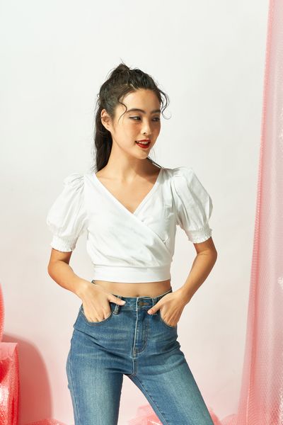 Áo Kiểu Croptop Nữ WSH 2008