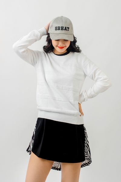Áo Sweater Nữ Len Dệt Gân Ngang OSW 1011