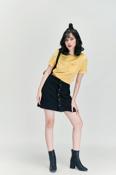 Áo Thun Nữ Trơn Túi Trước WTS 4059