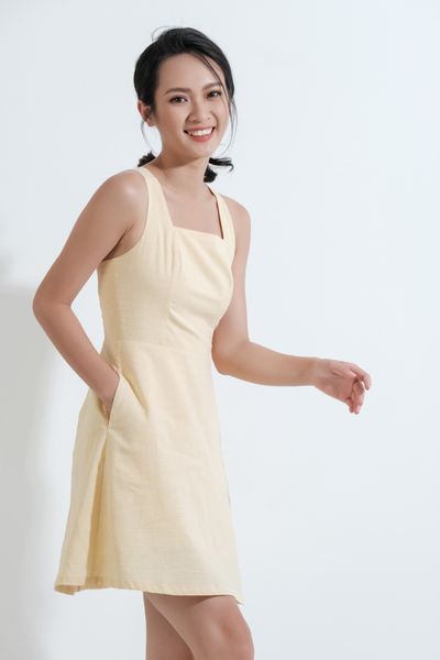 Đầm Nữ Cổ Vuông Kết Hợp CSW 2003