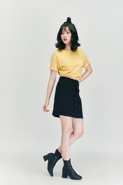 Áo Thun Nữ Trơn Túi Trước WTS 4059