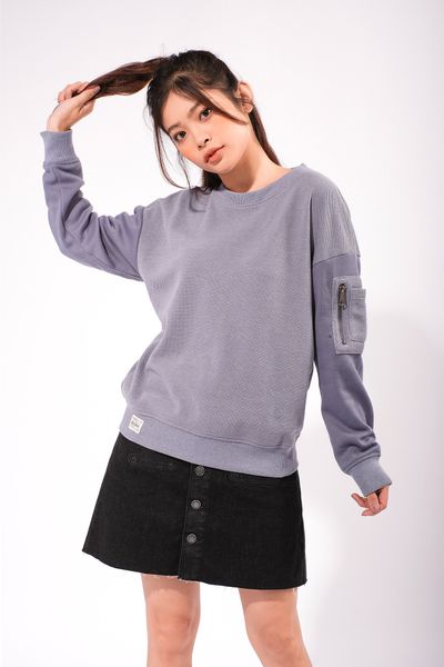 Áo Sweater Túi Dây Kéo Tay OSW 1002