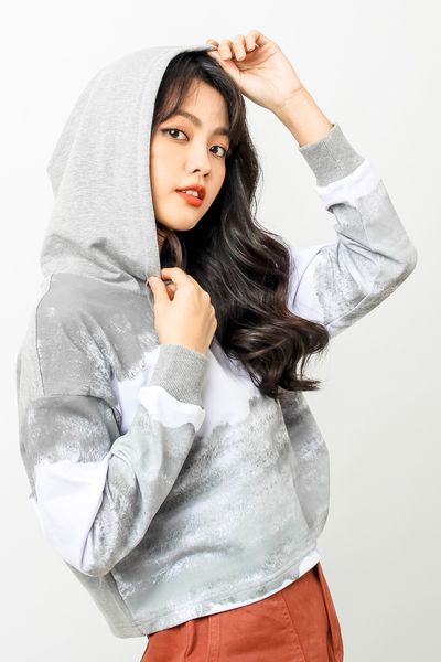 Áo Khoác Hoodie Nữ In Loang OSW 1006