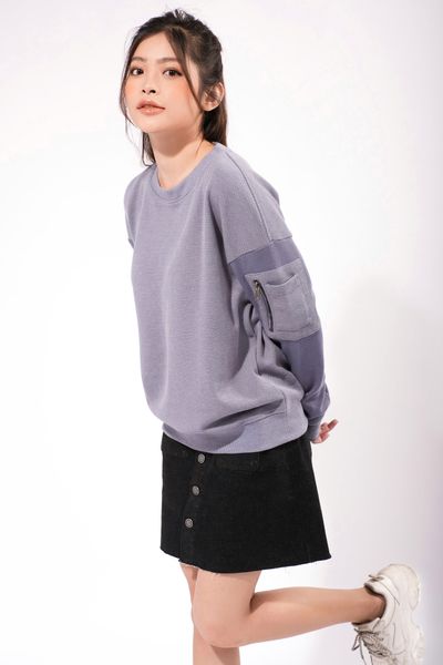 Áo Sweater Túi Dây Kéo Tay OSW 1002