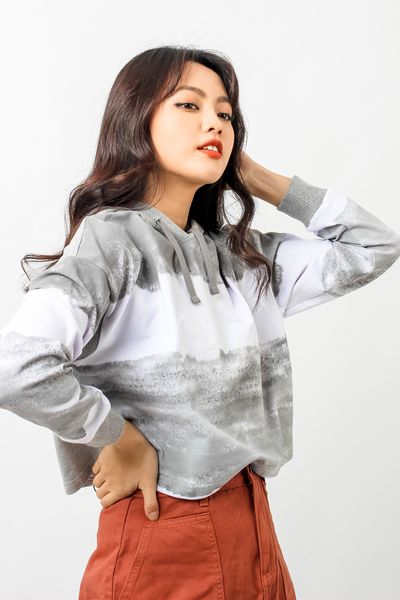 Áo Khoác Hoodie Nữ In Loang OSW 1006
