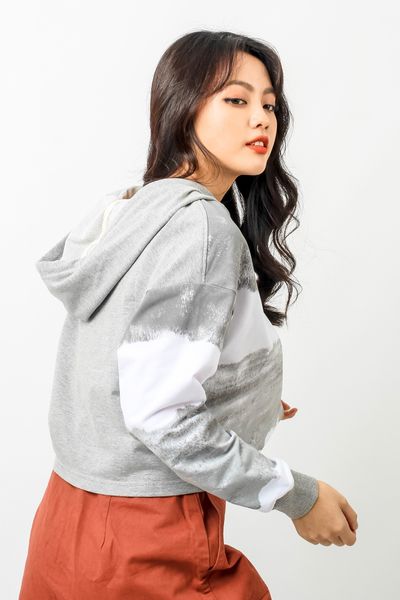 Áo Khoác Hoodie Nữ In Loang OSW 1006