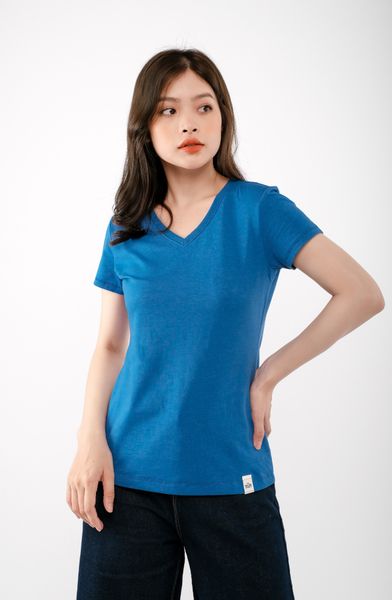 Áo Thun Nữ Basic Cổ Tim WTS 4057