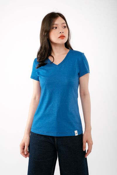 Áo Thun Nữ Basic Cổ Tim WTS 4057