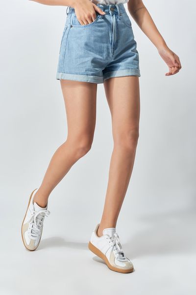 Quần Short Jeans Lưng Cao Nữ WSR 2001