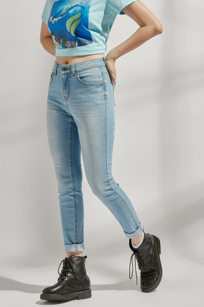 Quần Jeans Dài Nữ WJL 4014