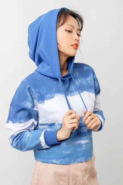 Áo Khoác Hoodie Nữ In Loang OSW 1006