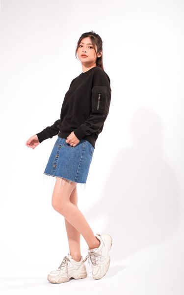 Chân Váy Jeans Nữ Chữ A WSK 4014