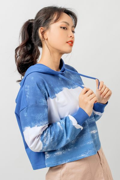 Áo Khoác Hoodie Nữ In Loang OSW 1006