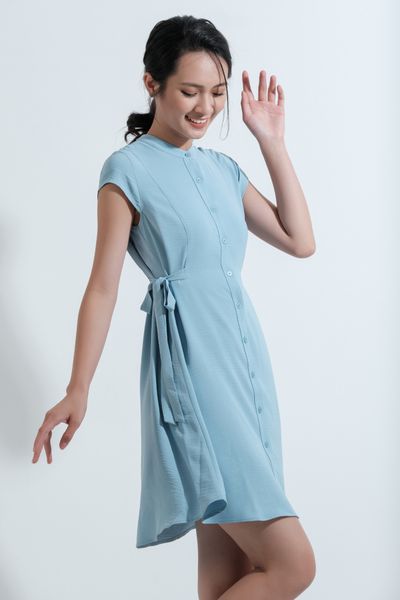 Đầm Sơ Mi Nữ Phối Nút WDR 4001