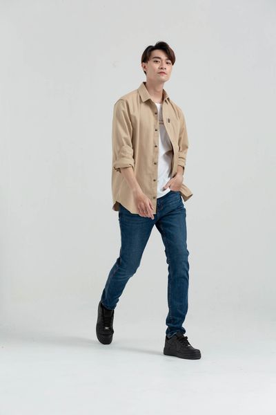 Sơ Mi Nam Khakis Túi Thêu MSH 1013