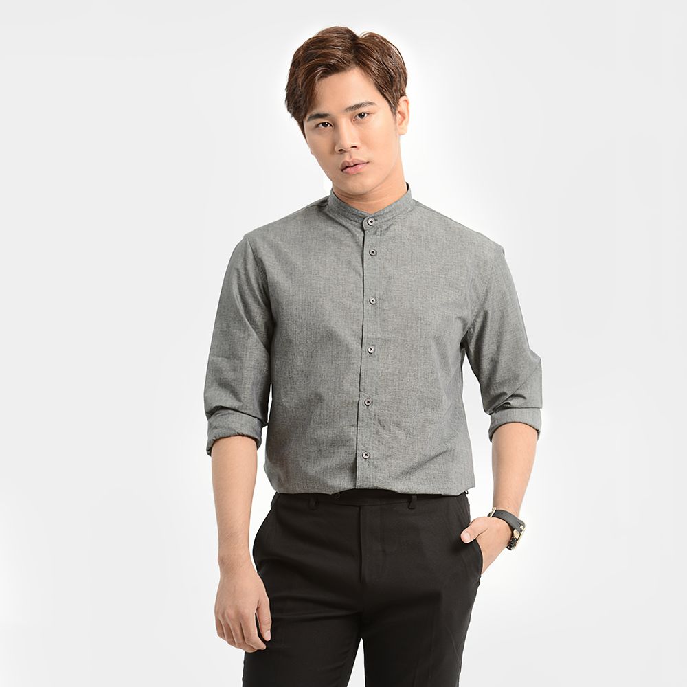 Áo Sơ Mi Tay Dài Cổ Lãnh Tụ MSH 3006