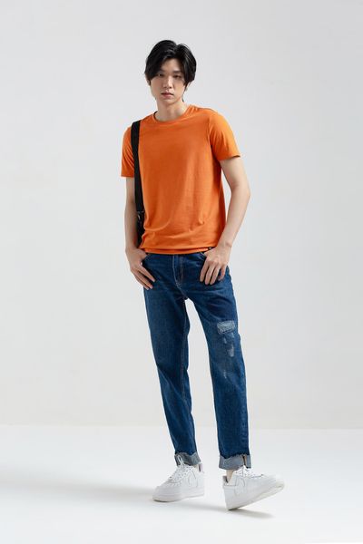 Áo Thun Nam Cổ Tròn Slim Fit Basic MTS 1231