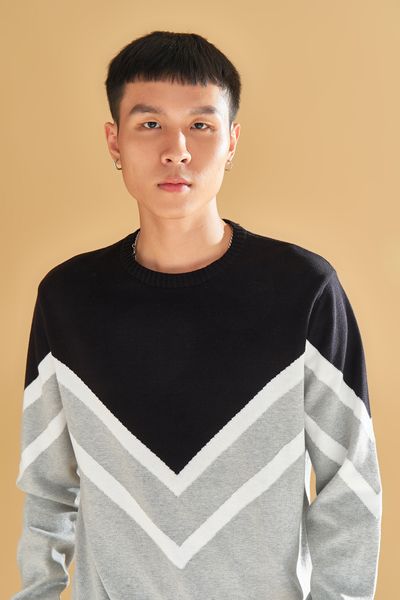 Áo Len Nam Phối Màu Zigzag MOS 1002