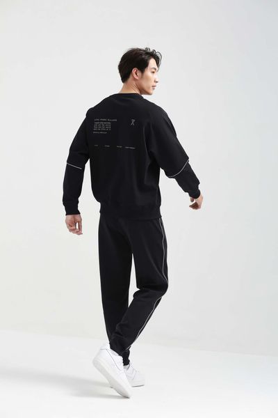 Áo Sweater Nam In Phản Quang Thân Sau MSW 1016