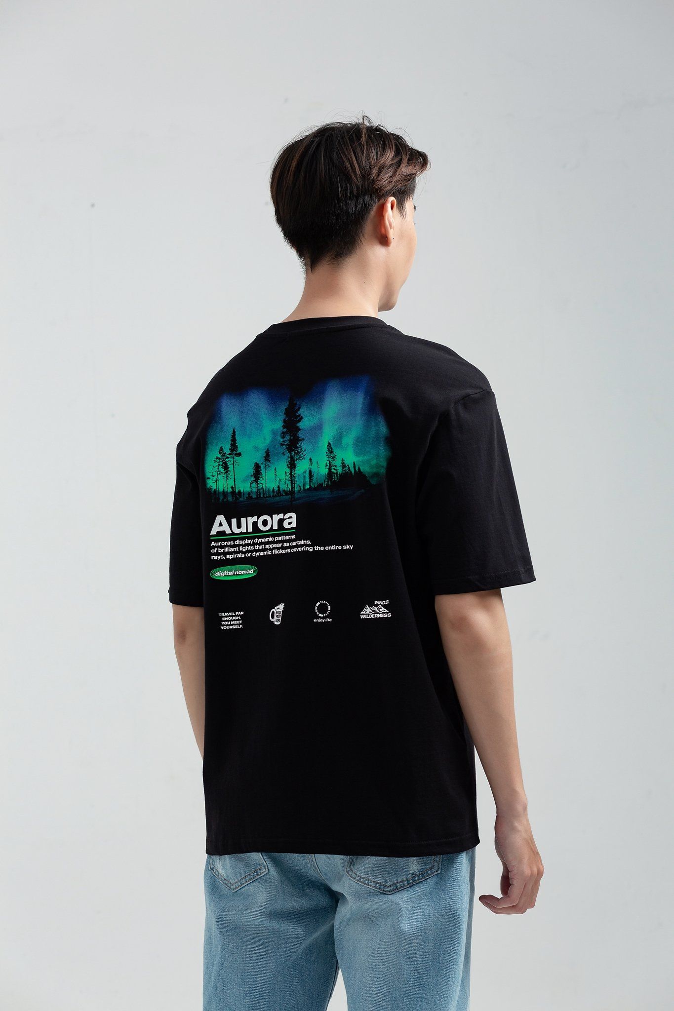 Áo Thun Nam Relax Fit In Graphic Aurora MTS 1178 -