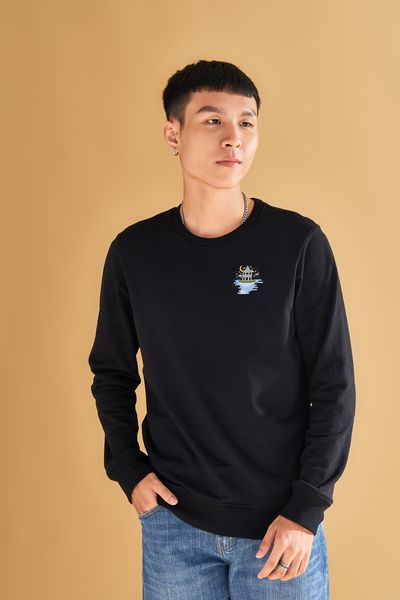 Áo Sweater Nam Logo Thêu MSW 1003