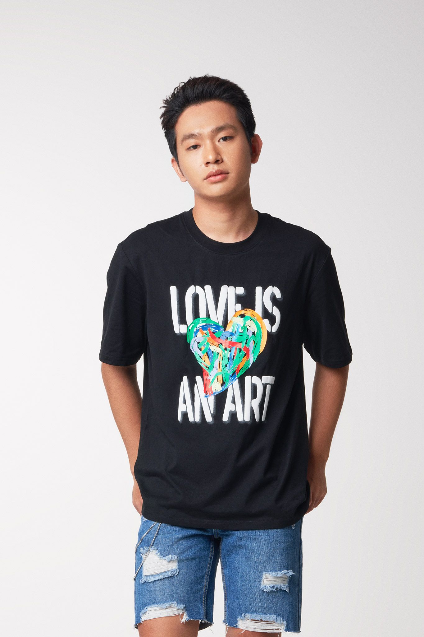 Áo Thun Nam Relax In Graphics Love Is An Art MTS 1239 -