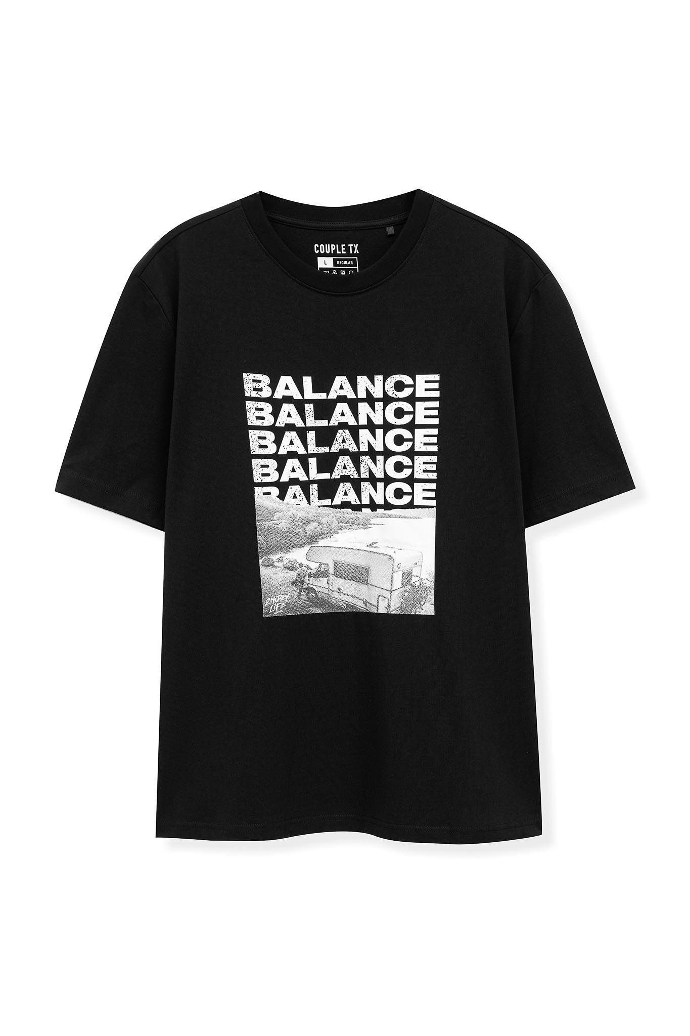 Áo Thun Nam Regular Fit In Graphic Balance Art MTS 1193 -