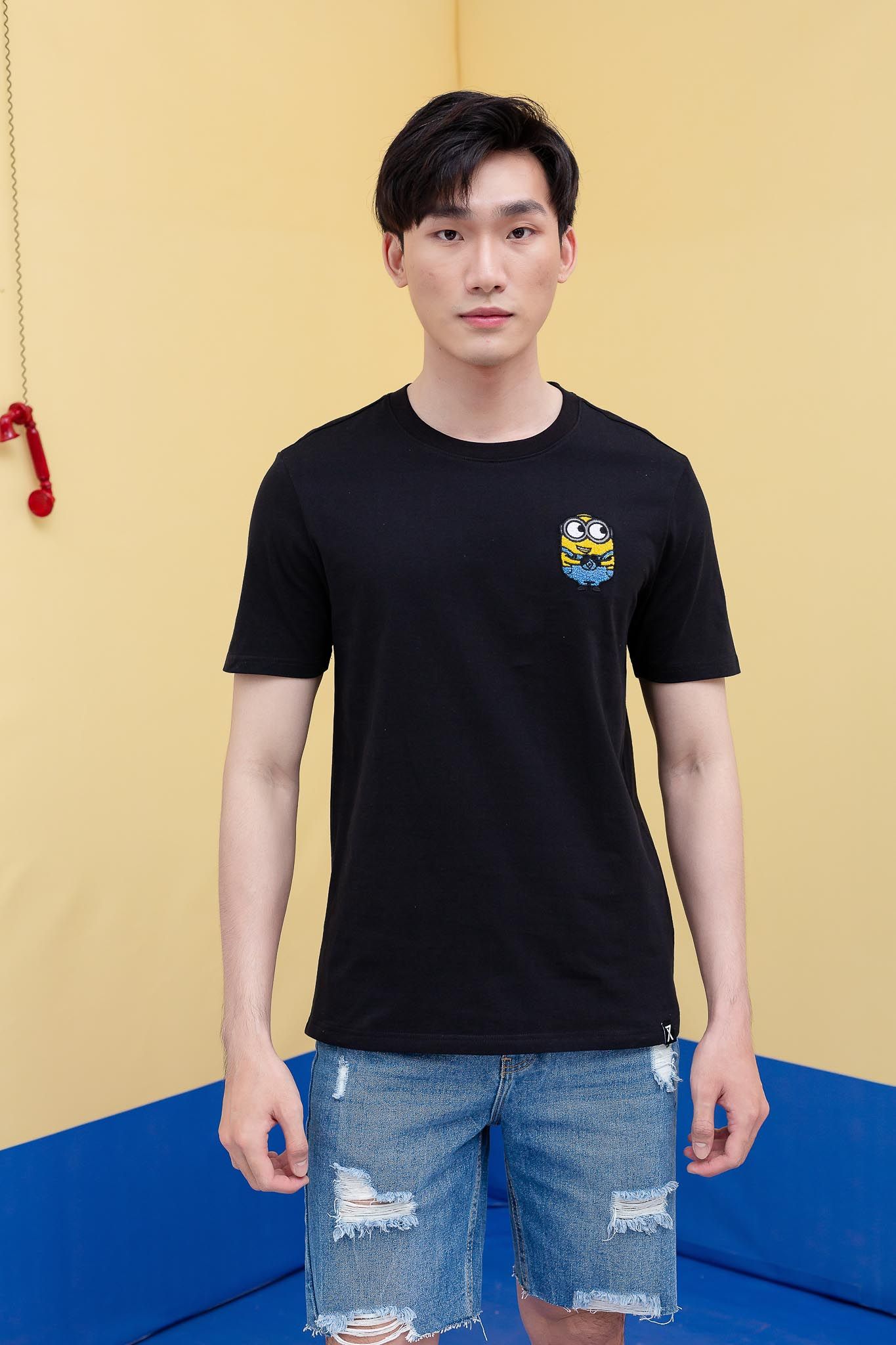 Áo Thun Nam Regular Fit Minions Thêu Xù MTS 1213 -